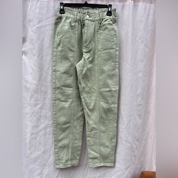 Forever 21 Light Green Women's Flare Jeans - Picture 3 of 6